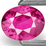 0.46-Carat Unheated Vivid Pink Red Ruby from Mozambique