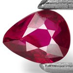 0.39-Carat Unheated Intense Red Ruby from Mozambique