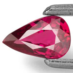 0.34-Carat Lustrous Purple Red Ruby from Mozambique (UH)