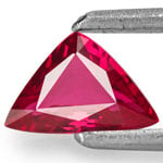 0.47-Carat Trilliant-Cut VS-Clarity Unheated Mozambique Ruby