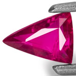 0.37-Carat Unheated Triangular-cut Ruby from Mozambique