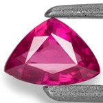0.39-Carat Flawless Trilliant-Cut Ruby from Mozambique