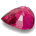 0.55-Carat Unheated Hot Pinkish Red Pear-Shaped Mozambique Ruby