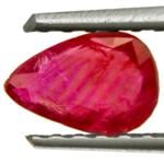 0.81-Carat Beautiful Pear-Shaped Burmese Ruby (Unheated)