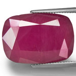 20.36-Carat Large Cushion-Cut Unheated Ruby from Liberia (AIGS)