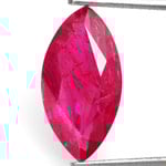 3.27-Carat IGI-Certified Unheated Intense Red Marquise-Cut Ruby