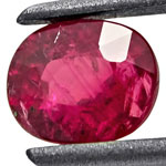 1.03-Carat Exquisite Oval-Cut Unheated Mozambique Ruby