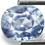 0.82-Carat Unheated Eye-Clean Soft Blue Burmese Sapphire