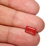 2.82-Carat Dark Orange Sapphire from Madagascar (AIGS)