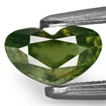 1.05-Carat VVS-Clarity Unheated Dark Green Sapphire (IGI)