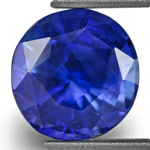 2.67-Carat Round Eye-Clean Cornflower Blue Unheated Sapphire 2.67-Carat Round Eye-Clean Cornflower Blue Unheated Sapphire