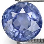 1.10-Carat Unheated Lustrous Blue 6mm Round Burma Sapphire
