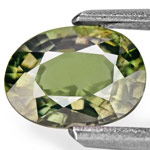 1.12-Carat VS-Clarity Lustrous Dark Green Unheated Sapphire