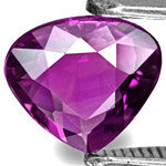 0.99-Carat Dark Purple Heart-Shaped Madagascar Sapphire
