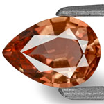 0.80-Carat Pear-Shaped Intense Pinkish Orange Padparadscha 0.80-Carat Pear-Shaped Intense Pinkish Orange Padparadscha