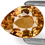 0.85-Carat Pear-Shaped Unheated Padparadscha Sapphire