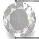 0.44-Carat Unheated Colorless Sapphire from Madagascar