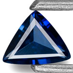 0.22-Carat Flawless Kashmir Blue Trilliant-Cut Sapphire