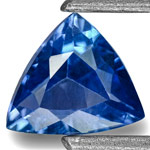 0.42-Carat VVS Trilliant-Cut Cornflower Blue Madagascar Sapphire