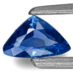 0.24-Carat Eye-Clean Cornflower Blue Trilliant-Cut Sapphire