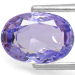 2.92-Carat Vivid Purplish Blue Unheated Sapphire from Ceylon 2.92-Carat Vivid Purplish Blue Unheated Sapphire from Ceylon