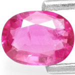 0.76-Carat Lustrous Dark Pink Sapphire from Mogok, Burma