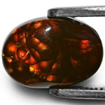 12.10-Carat Mexican Fire Agate with Fiery Orange Bubbles