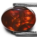 12.16-Carat Fire Agate with Golden Orange Flames