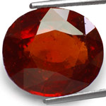 12.15-Carat Lustrous Orangy Brown Hessonite Garnet