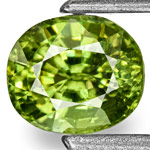 0.67-Carat Bright Deep Green Demantoid Garnet from Namibia