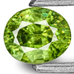 0.56-Carat Intense Green Demantoid Garnet from Namib Desert