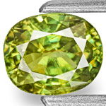 0.68-Carat Dazzling Fiery Green Namibian Demantoid Garnet