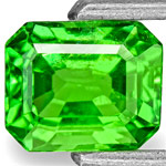 0.69-Carat Vivid Neon Green Eye-Clean Kenyan Tsavorite Garnet