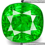 0.70-Carat Cushion-Cut Deep Green Tsavorite Garnet from Kenya 0.70-Carat Cushion-Cut Deep Green Tsavorite Garnet from Kenya