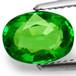 0.99-Carat Excellent Parrot-Green Tsavorite Garnet from Kenya