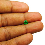 0.70-Carat Unique VVS-Clarity Trilliant Tsavorite Garnet