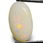 4.11-Carat Australian Opal with Multi-Color Flashes