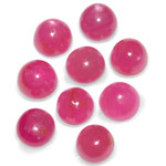 15.63-Carat Lot of 6.5mm Round Cabochon-Cut Rubies