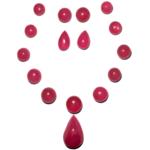 75.78-Carat Layout of Beautiful Unheated African Ruby Cabochons