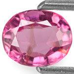 0.88-Carat Vivid Pink Oval-Cut Burmese Spinel