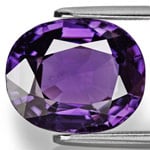 7.01-Carat Deep Violet Oval-Cut Spinel from Mogok, Burma