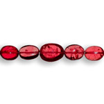 15.78-Carat 11-pc Strand of Deep Pinkish Red Mogok Spinels