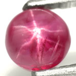 1.08-Carat Pinkish Red Burmese Star Ruby with Sharp Dancing Star