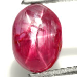 1.66-Carat Pinkish Red Star Ruby from Burma
