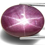 41.97-Carat Attractive Reddish Purple Star Ruby with Sharp Star