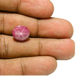 7.00-Carat Dark Pink Star Ruby from Mysore (India)