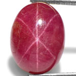 7.45-Carat Amazing Magenta Red Oval Star Ruby from Vietnam