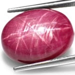 12.43-Carat Rare Double-Star Ruby from Vietnam (Unheated)