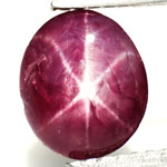 1.99-Carat Dark Purple Star Ruby from Burma (Unheated)