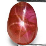 2.73-Carat Pinkish Orangish Red Burmese Star Ruby